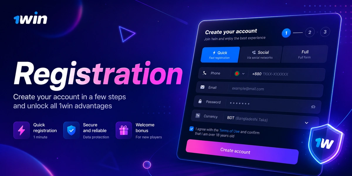 1win registration